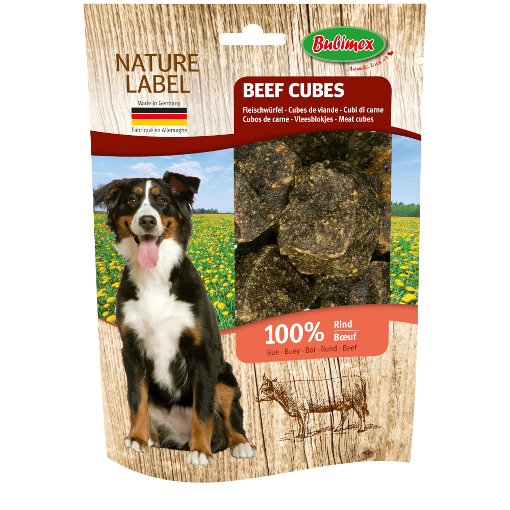 Hunde-Leckerli "Beef Cubes" 100 % Rind, 150 g