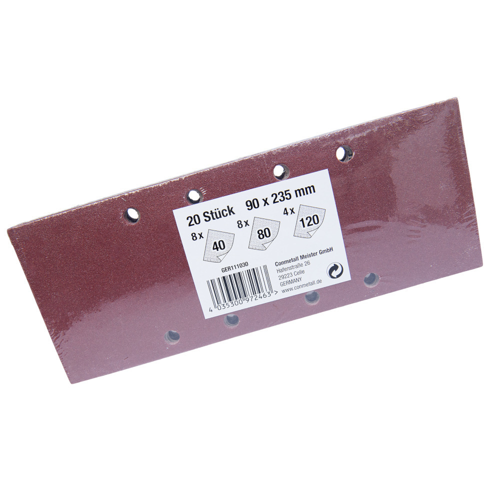 Schleifstreifen Set 20 St&uuml;ck f&uuml;r GERMANIA&reg; Schwingschleifer