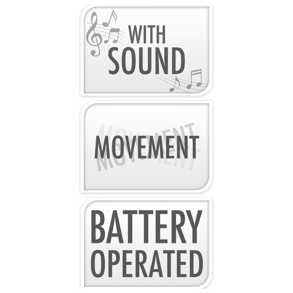 Weihnachts-Pl&uuml;schfigur 35 cm tanzend mit Musik image number 4