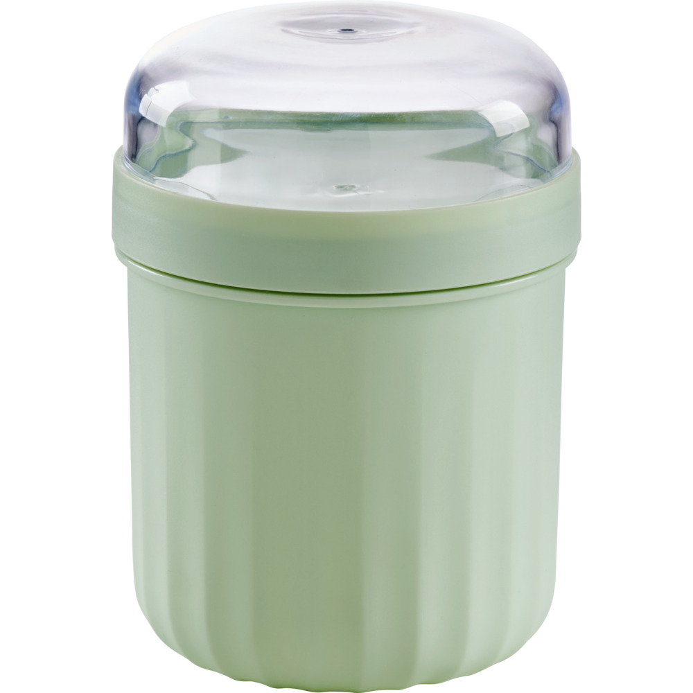 Joghurtbecher ca. 760 ml mit Gabel in Gr&uuml;n