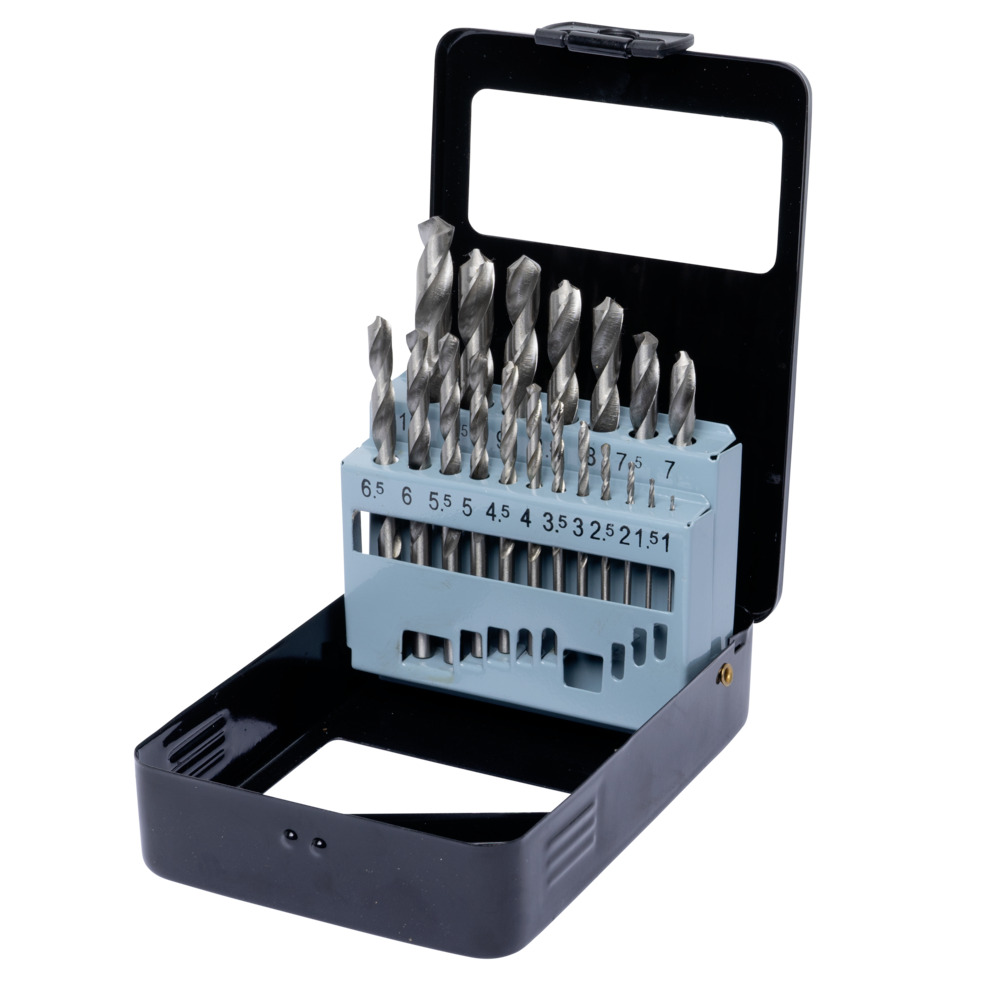 GERMANIA&reg; HSS Bohrer-Set  19-teilig poliert 1-10 mm