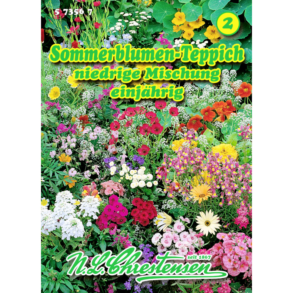 Saatgut Sommerblumen-Teppich ca. 3-4 laufende Meter