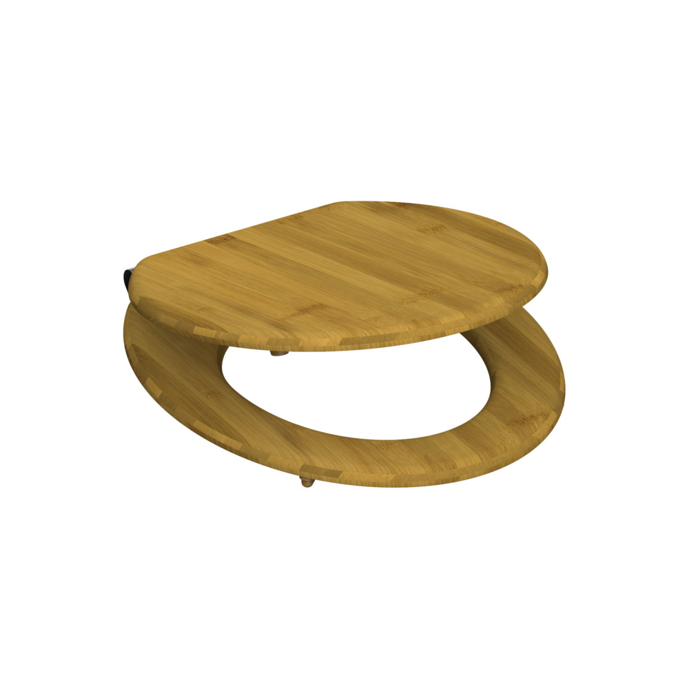WC-Sitz Bambus dark Holzoptik image number 2