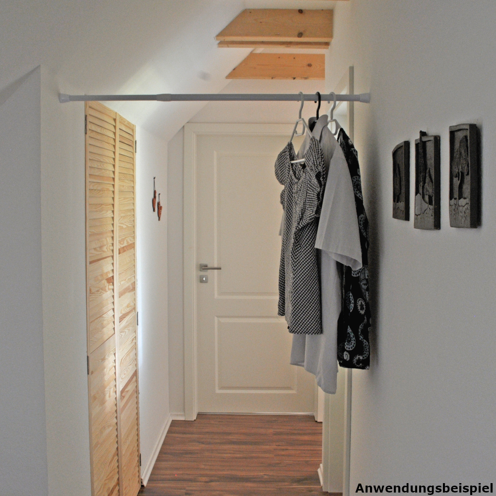 Teleskopstange ausziehbar 140-260 cm aus lackiertem Aluminium image number 1