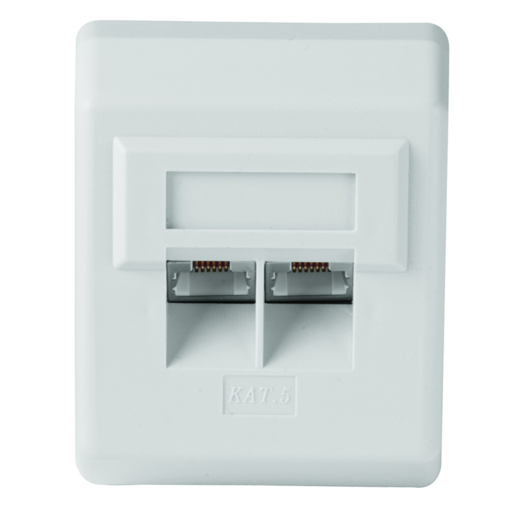 hama&reg; CAT-5e Modular-Wanddose Aufputz