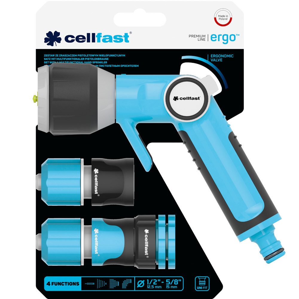 Gartenbrausen-Set ERGO&trade; 4-teilig, 1/2" - 5/8", mit multifunktionaler Brause image number 1