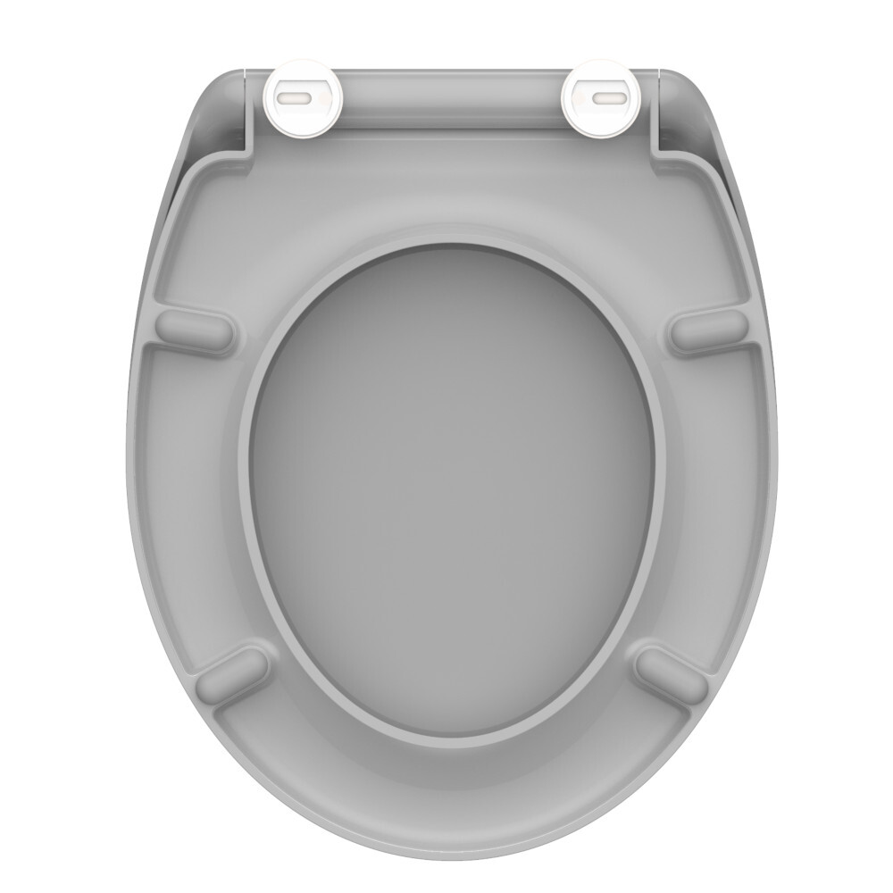 WC-Sitz Absenkautomatik Schnellverschluss Grau image number 4