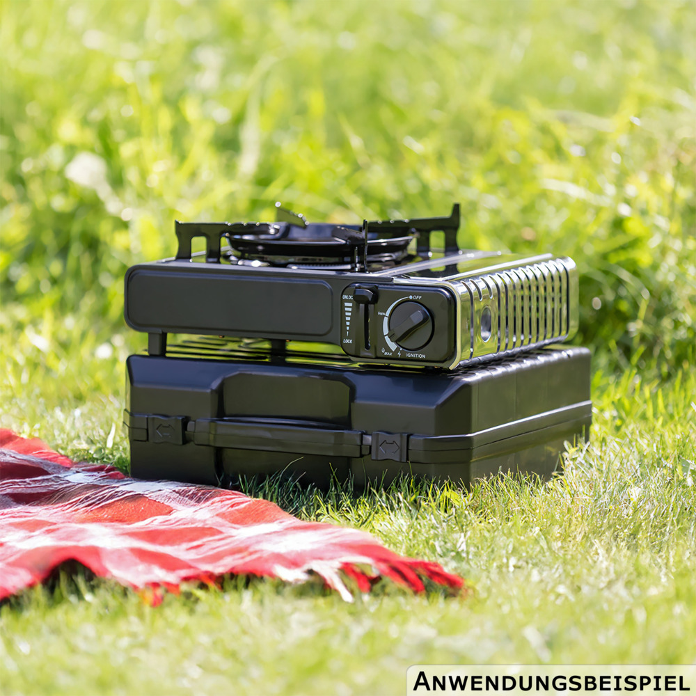 Camping-Gaskocher 2,1 kW im Transportkoffer image number 1