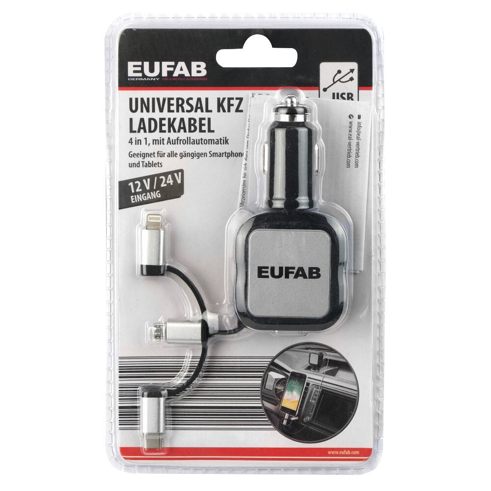 Universal-Kfz-Ladekabel  mit verschiedenen Adaptern image number 5