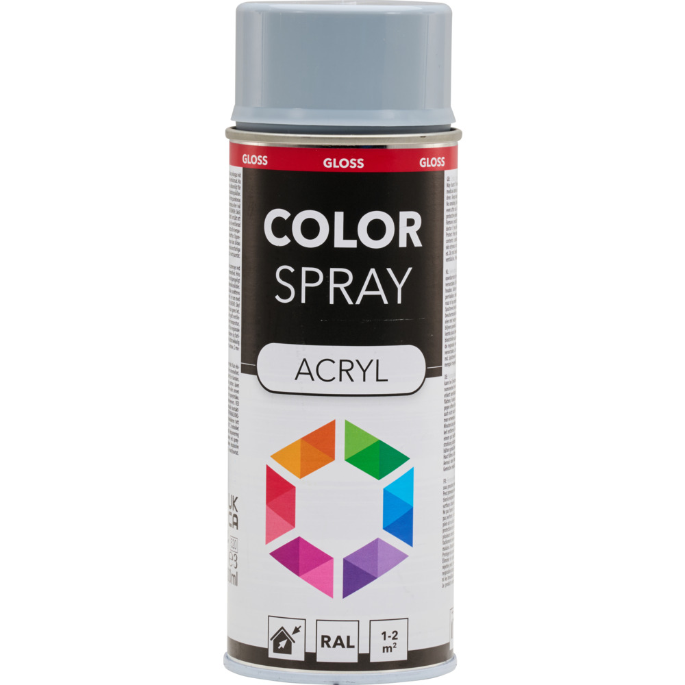 Lackspray gl&auml;nzend 400 ml Acryl RAL 7001 silbergrau