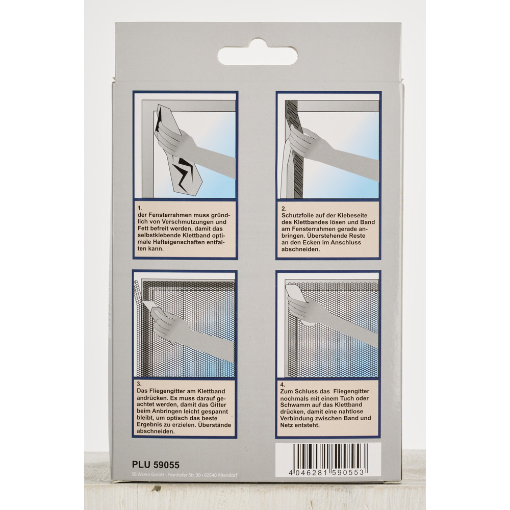 Insektenschutz Fenster 130 x 150 cm schwarz Fliegengitter image number 2