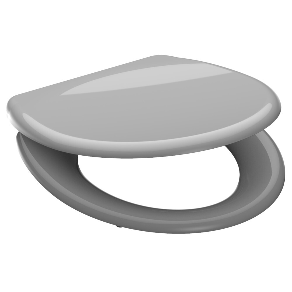 WC-Sitz Absenkautomatik Schnellverschluss Grau image number 2