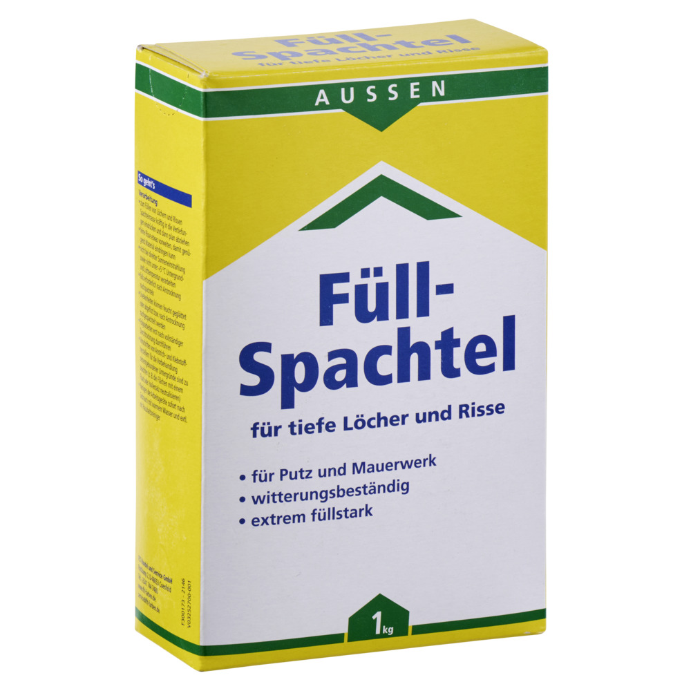 F&uuml;llspachtel Au&szlig;en 1 kg f&uuml;r Putz und Mauerwerk