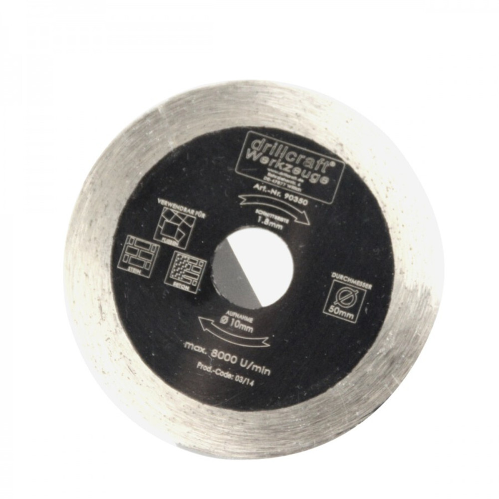 Diamanttrennscheibe 50 x 10 mm