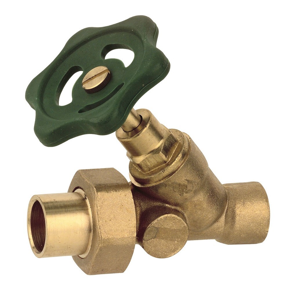 Schr&auml;gsitzventil ohne Entleerung 28mm Absperrventil