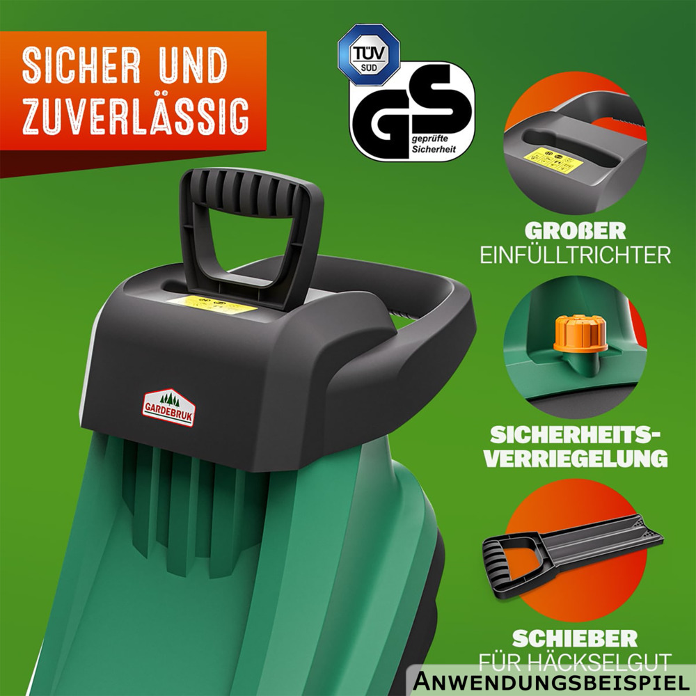 H&auml;cksler 2400 Watt mit zwei 50L Fangbeuteln image number 8