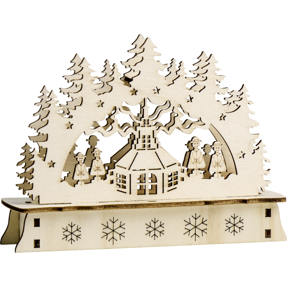 Mini-LED-Schwibbogen aus Holz, Designauswahl image number 5