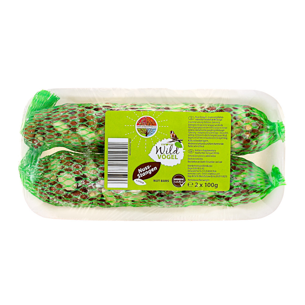 Nussstangen 2 St&uuml;ck im Netz