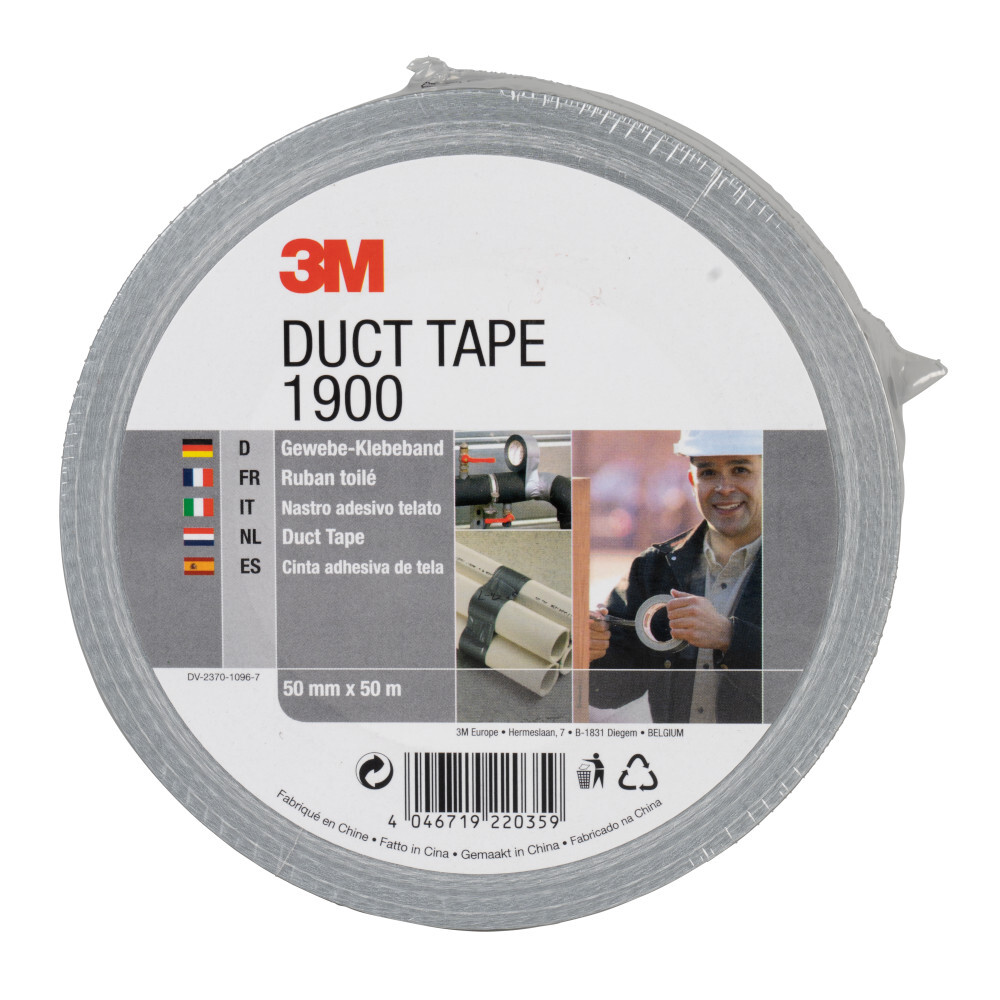 3M Gewebeband DUCT Tape 1900 50 m Rolle image number 2