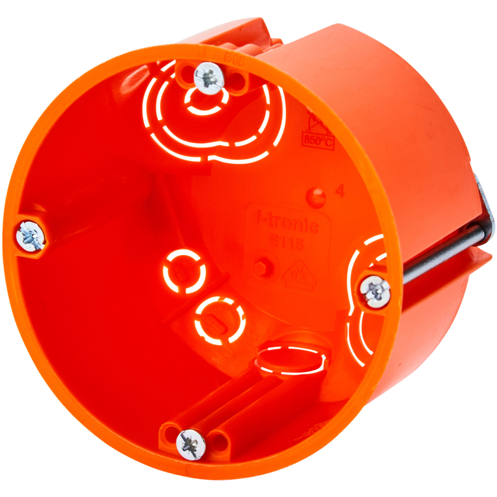 Hohlwand-Schalterdose 47 mm, orange