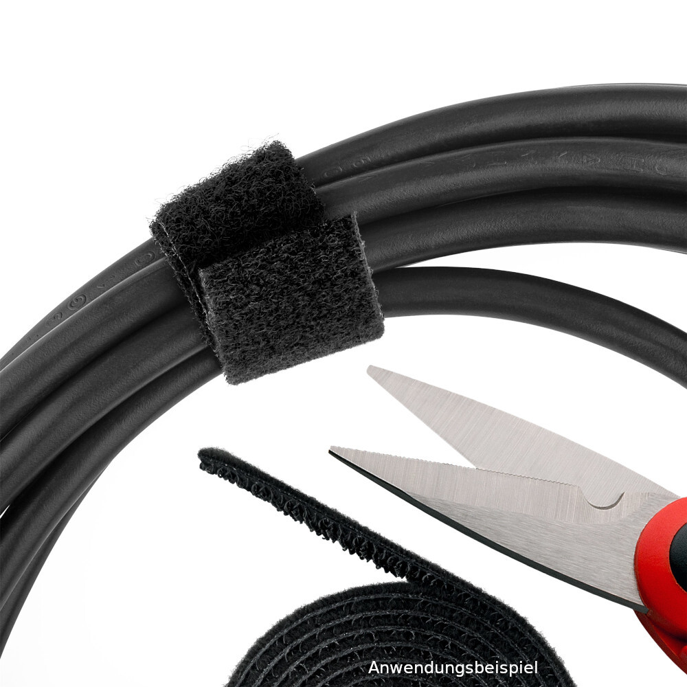 Kabel Management Klettverschluss-Rolle 1 m image number 4