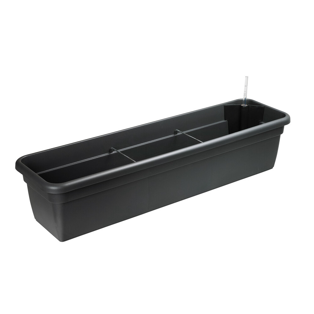 Bew&auml;sserungskasten 79 cm in anthrazit mit Wasserstandanzeige