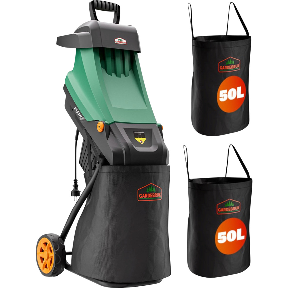 H&auml;cksler 2400 Watt mit zwei 50L Fangbeuteln