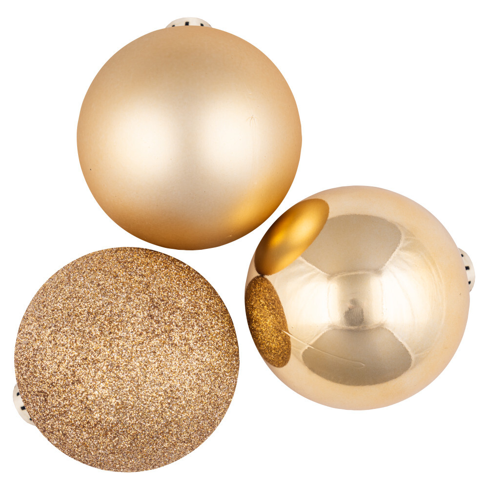 Weihnachtskugel Set 10-teilig 6 cm aus Kunststoff in verschiedenen Farben image number 5