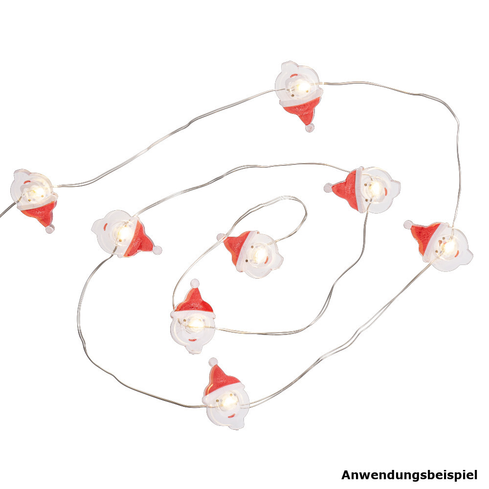 LED-Lichterkette 2,2 m mit Weihnachtsmann-Motiv und 20 LEDs image number 2
