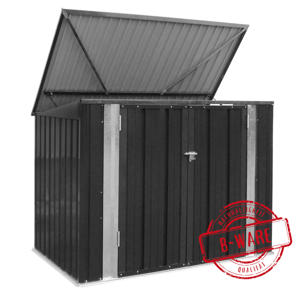 M&uuml;lltonnenbox f&uuml;r 2 M&uuml;lltonnen 120 oder 240 Liter - B-Ware