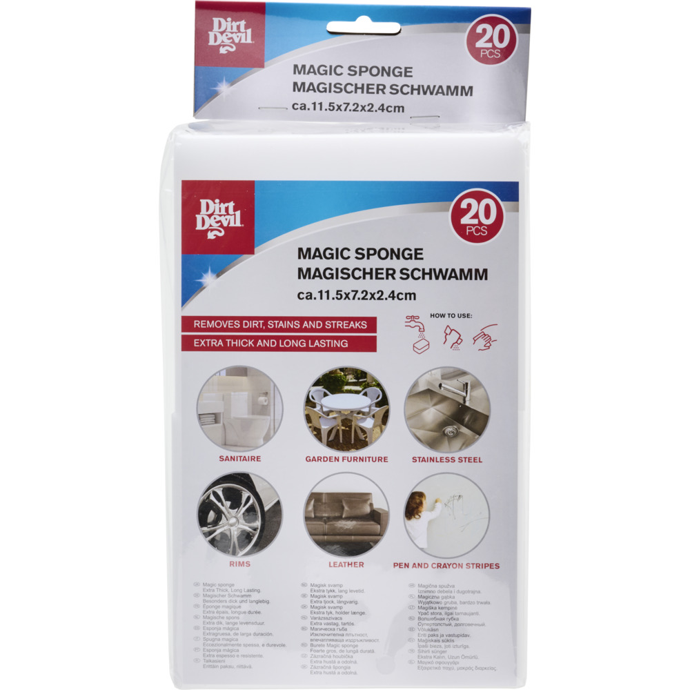 Dirt Devil Magischer Schwamm 20 St&uuml;ck Wei&szlig; image number 1