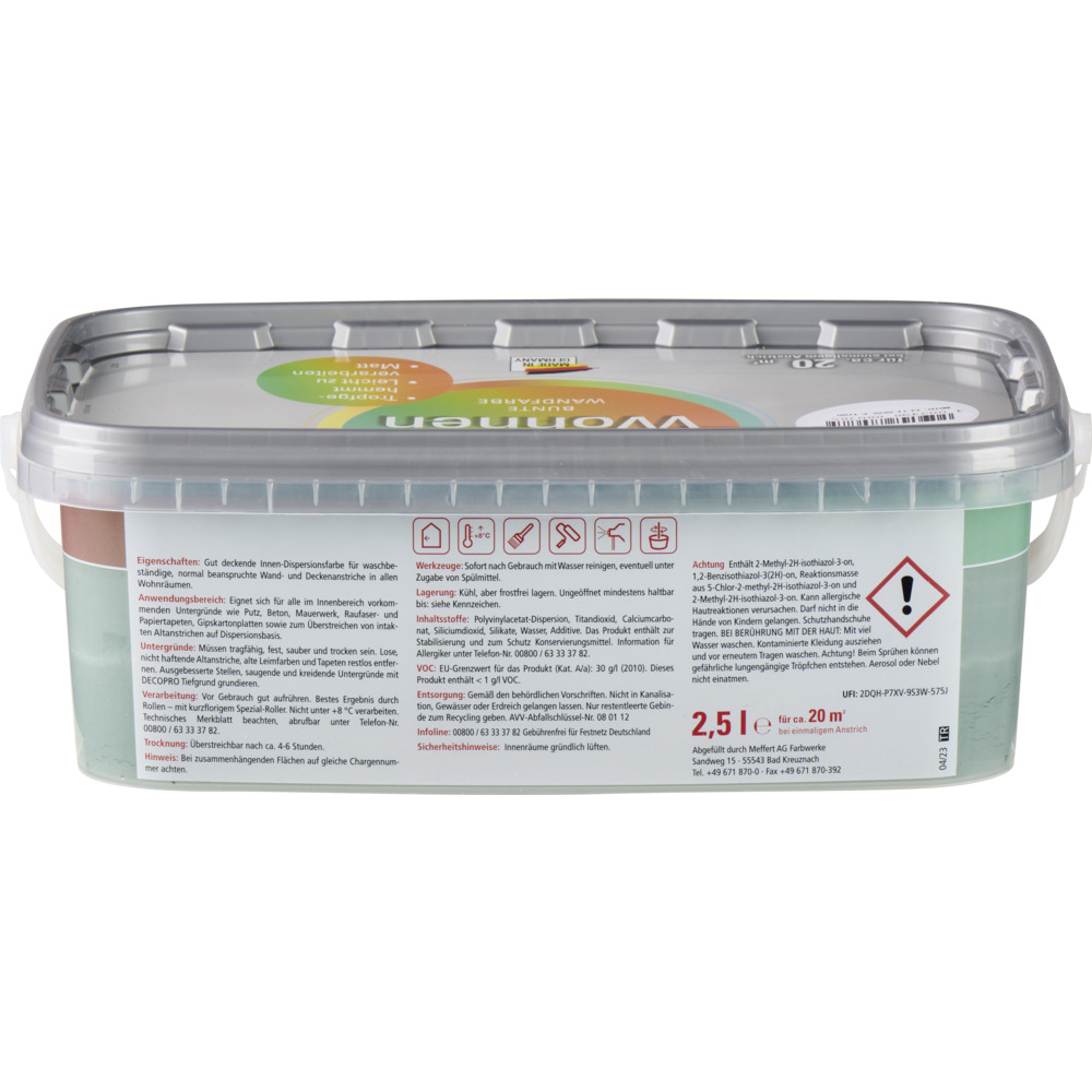 DECOPRO Farbiges Wohnen Wald 2,5 L image number 2