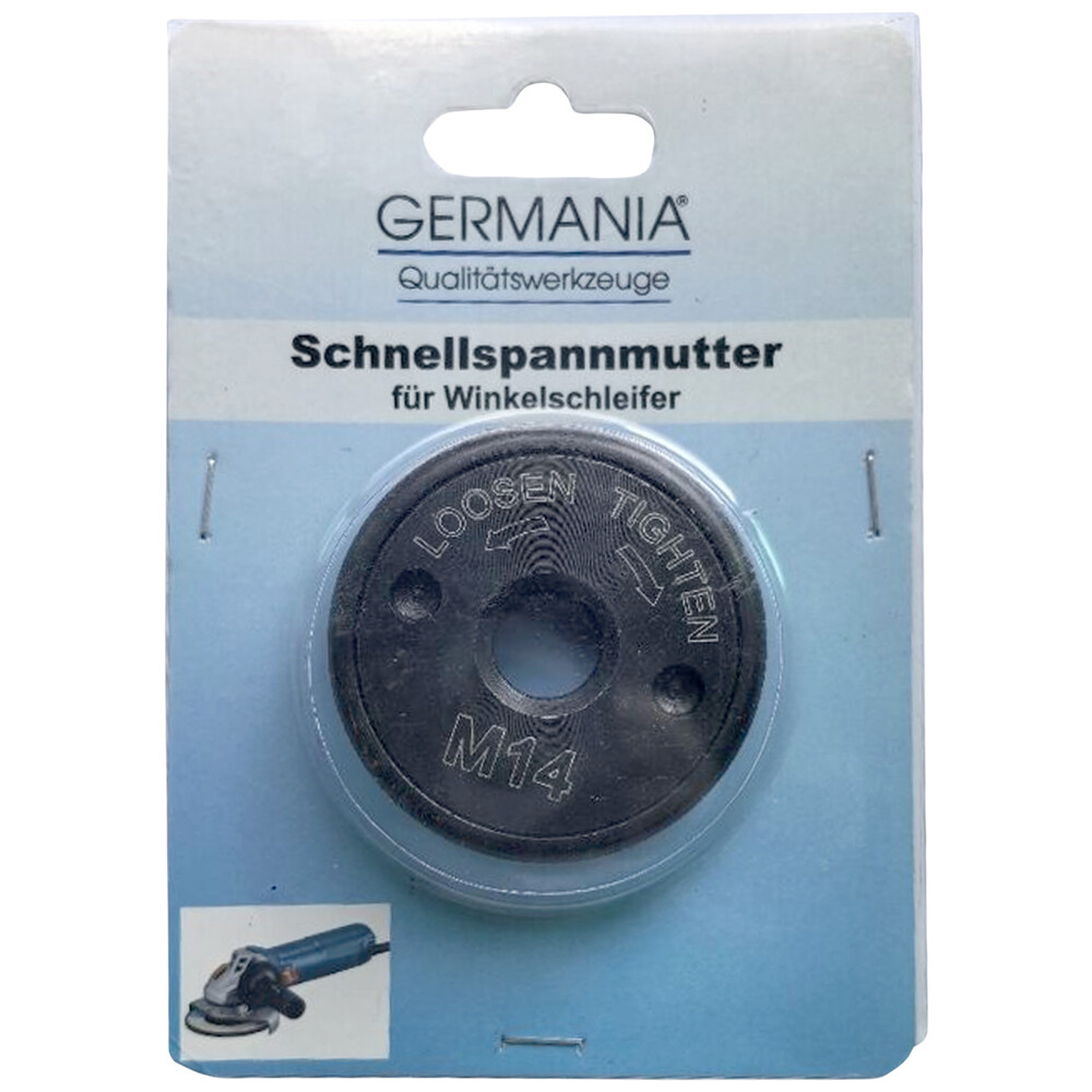 GERMANIA&reg; Schnellspannmutter f&uuml;r Winkelschleifer mit M14 Gewinde