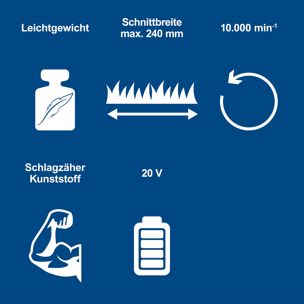 Scheppach Benzin-Aufsitzrasenm&auml;her und Akku-Rasentrimmer im Set image number 5