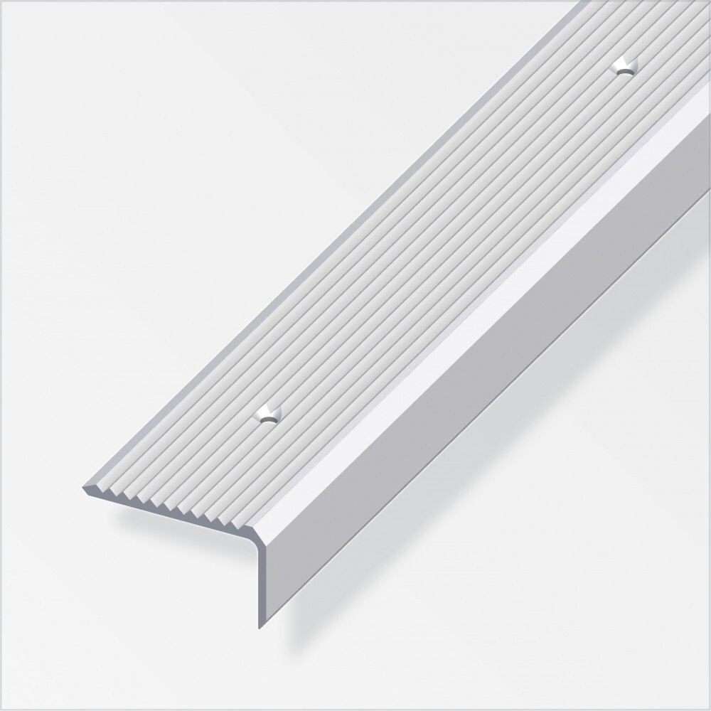 Treppen-Profil schmal 100 x 4,1 x 2,3 cm aus Aluminium silber