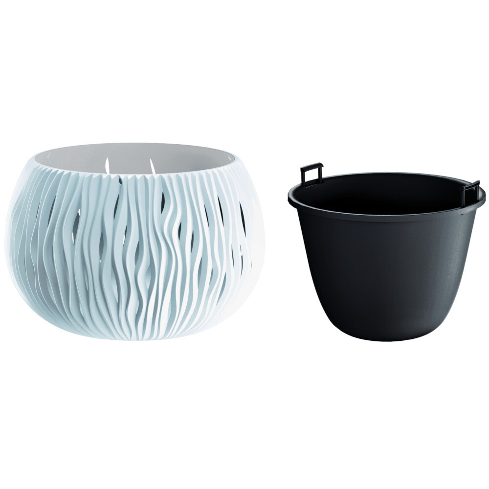 Prosperplast Blumentopf Sandy Bowl &Oslash; 29 cm Wei&szlig; image number 1