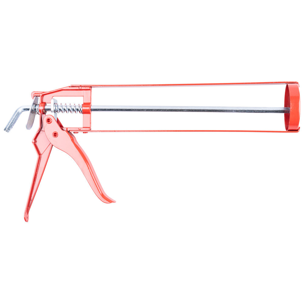 Hand-Kartuschenpresse aus rotem Eisen mit Aluminiumgriff