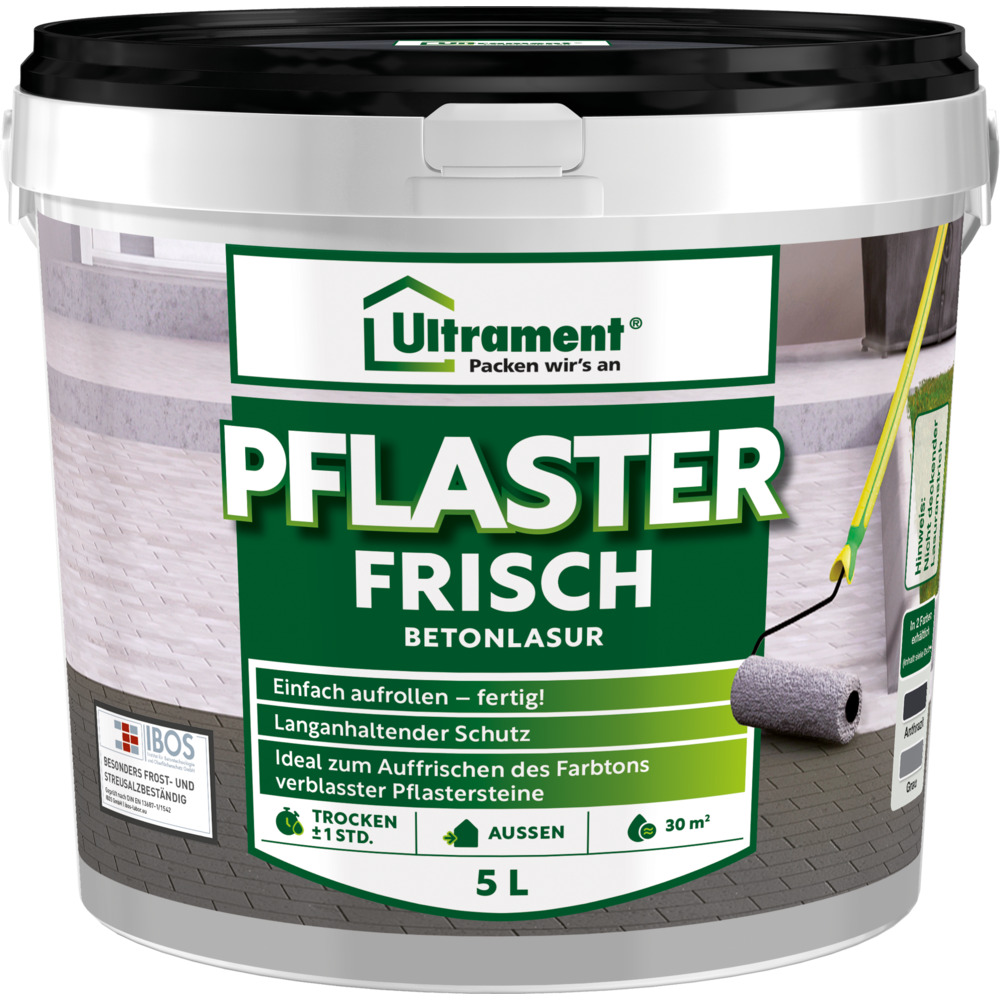 Ultrament Pflaster Frisch 5 Liter in Anthrazit