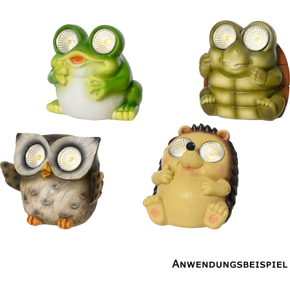 LED-Solartierchen in 4 Designs
