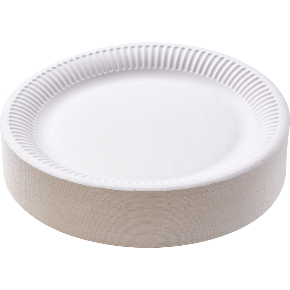 Pappteller wei&szlig;, &Oslash; 23 cm, 100 St&uuml;ck