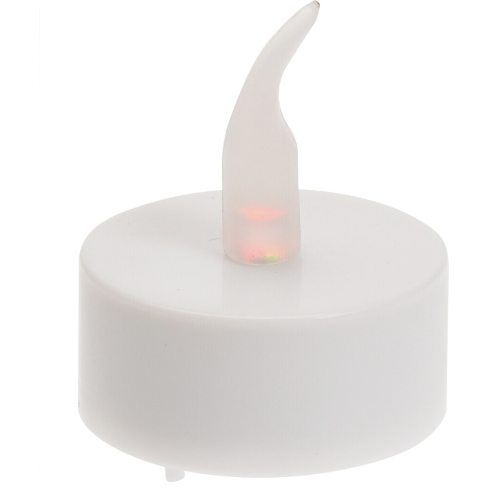 LED-Teelichter 4er Set wei&szlig; mit Flackereffekt image number 1