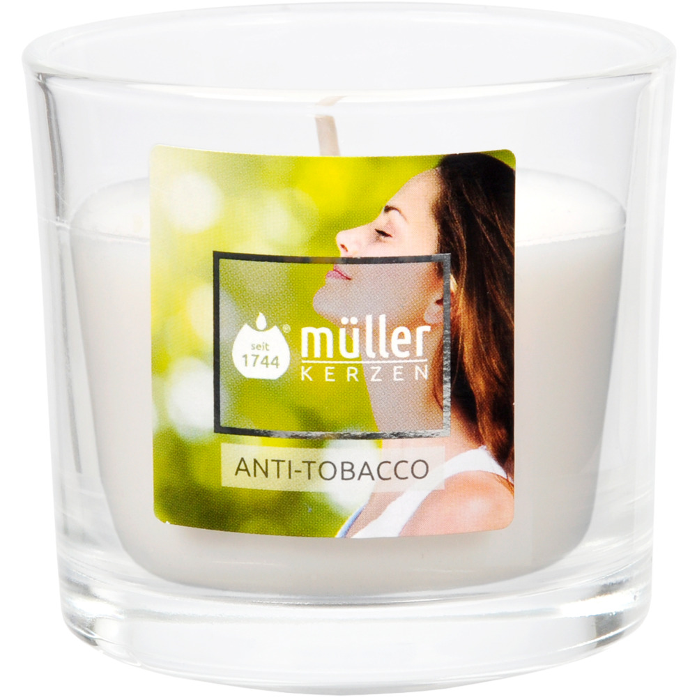 Duftkerze Anti Tabacco im Glas 65 x &Oslash; 70 mm
