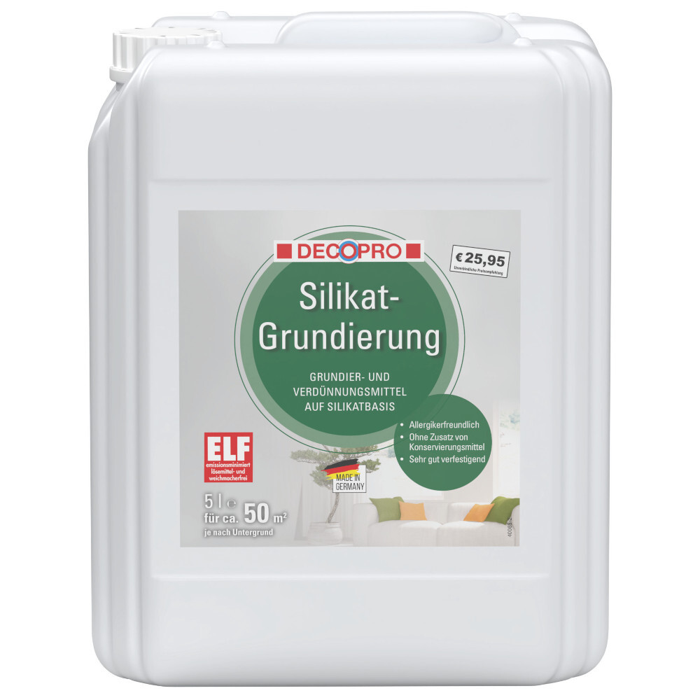 DECOPRO Silikat-Grundierung 5 Liter farblos