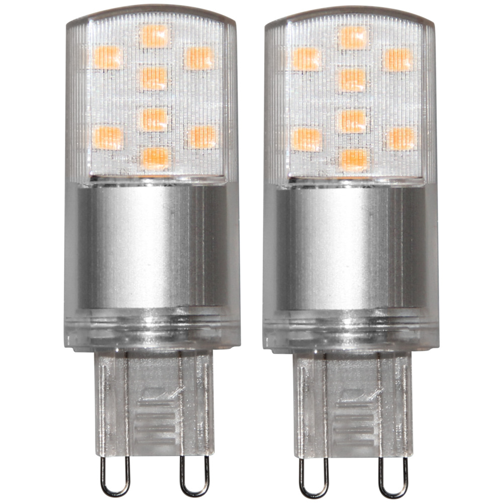 MEGOS LED-Stiftsockellampen 3,5 Watt G9 2er Set