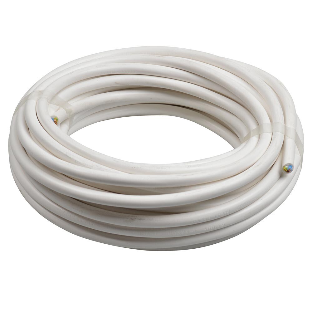 Schlauchleitung H03VV-F 3G 3 x 0,75 mm&sup2; 10 m PVC rund wei&szlig;