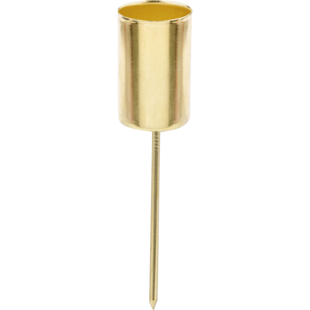 Kerzenhalter-Set 2 St&uuml;ck 10 cm f&uuml;r Tafel- oder Spitzkerzen in gold image number 1