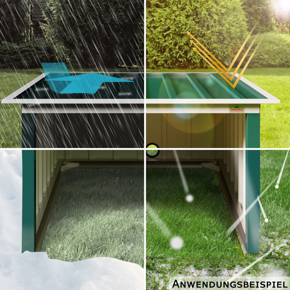 M&auml;hroboter Garage 89 x 90 x 54 cm Gr&uuml;n image number 6