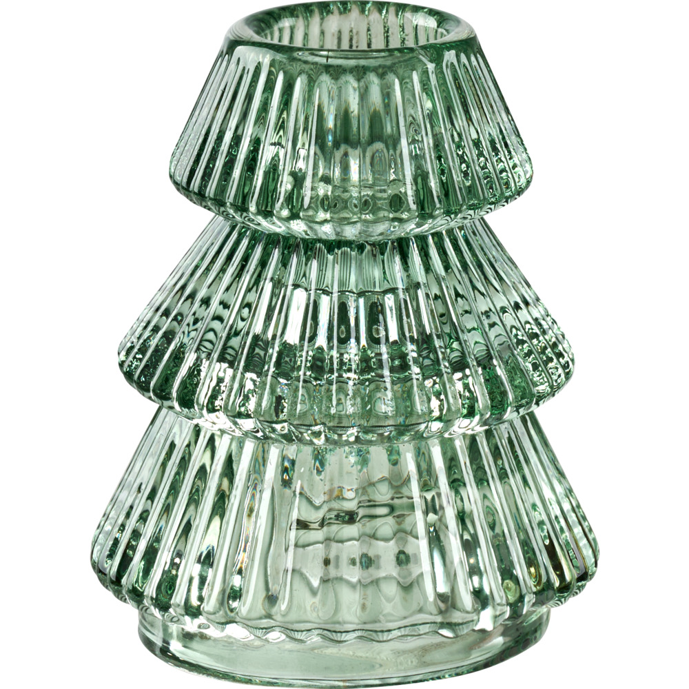 Kerzenhalter f&uuml;r Spitzkerzen aus Glas, 3-fach sortiert image number 1