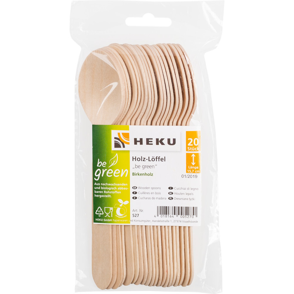 20 Holz-L&ouml;ffel aus Birkenholz be green image number 1