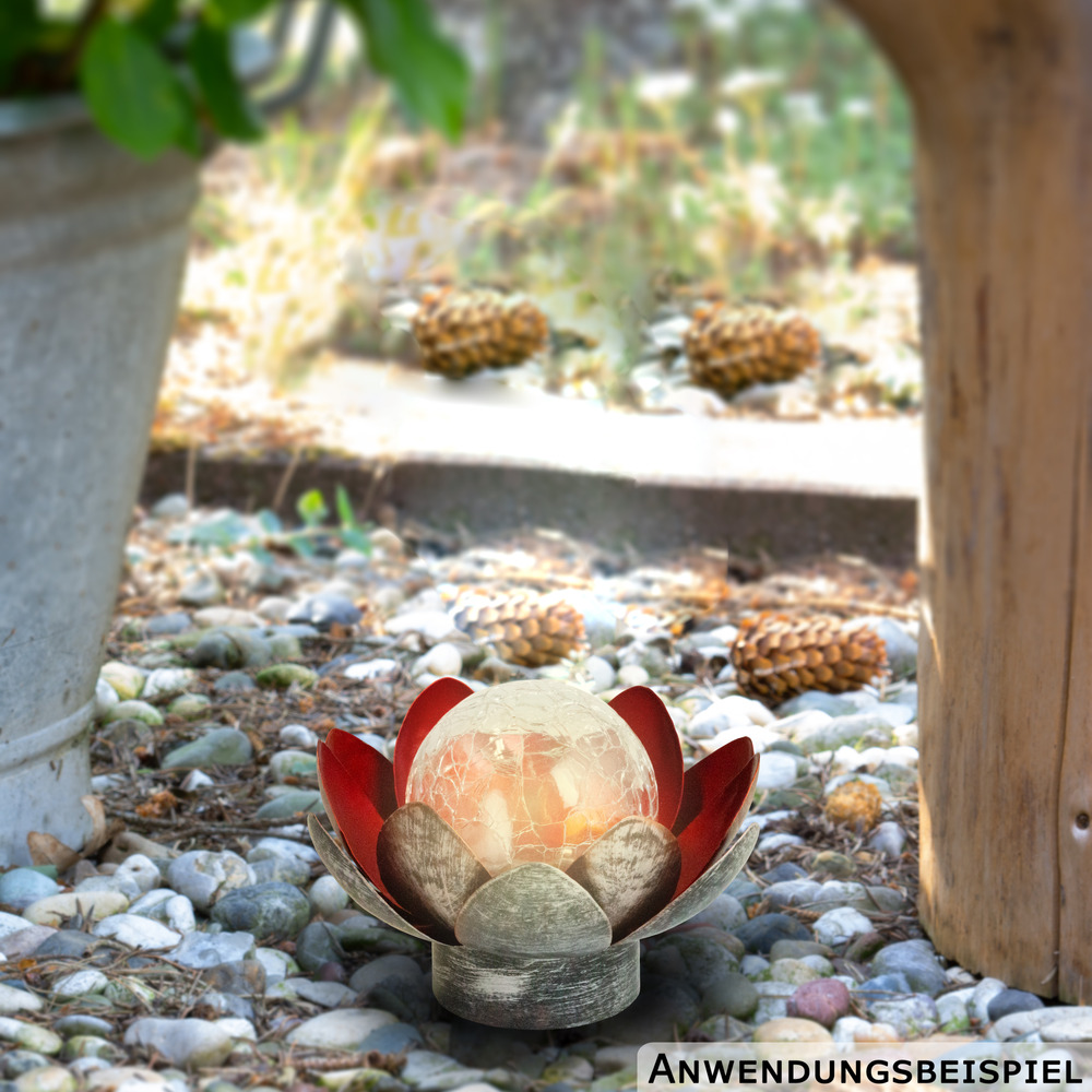 LED-Solar-Lotusblume &Oslash; 15 x 10 cm image number 5